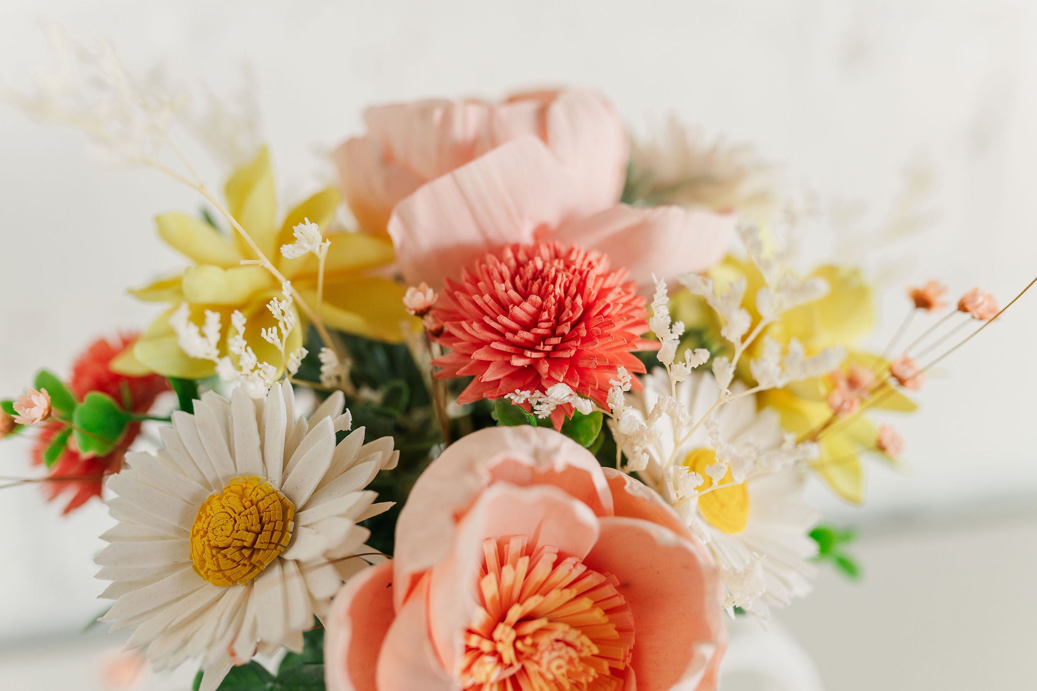 Sola Wood Blooming Tea Flower Arrangement – Coco LeFor